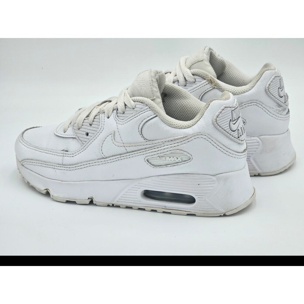 Nike Air Max 90 Youth 3Y White Running Shoes Classic Air Cushion